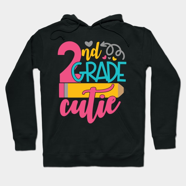 2nd grade cutie Hoodie by Fezoo